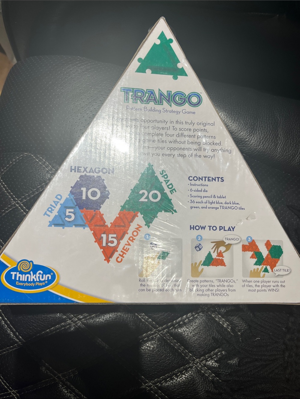 Think! Trango Pattern Building Strategy Game - Green, Blue, Red, Orange - Picture 2 of 4